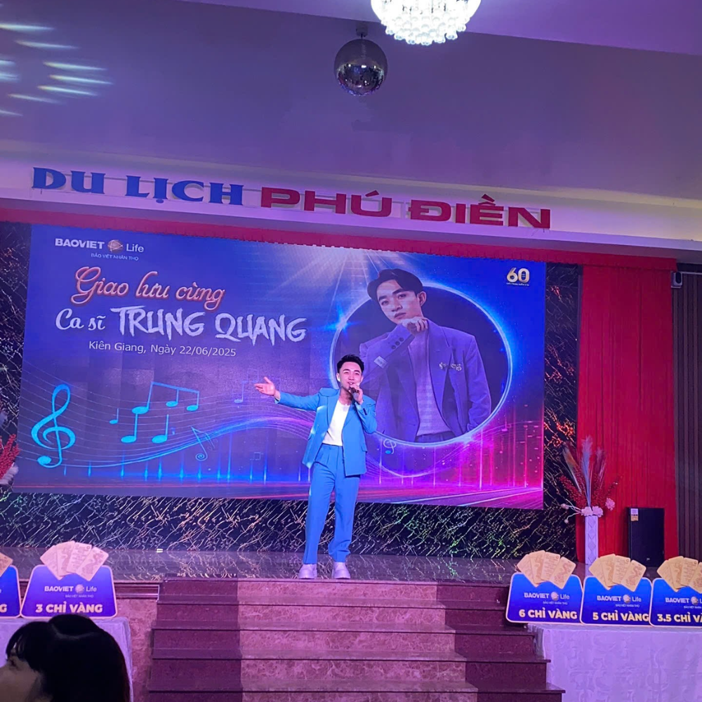 Đêm Nhạc Giao Lưu Với Ca Sĩ Trung Quang – Sự Kết Hợp Ấn Tượng Giữa Phú Điền Và Bảo Hiểm Bảo Việt