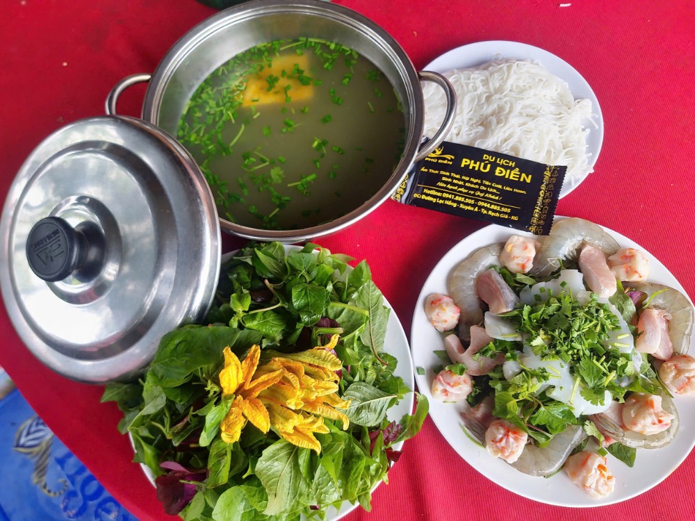 Ẩm thực gắn liền với trải nghiệm tại Phú Điền